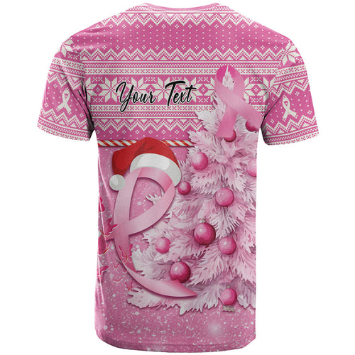 Personalised Australia Breast Cancer Awareness Month T Shirt Thinking Pink This Christmas