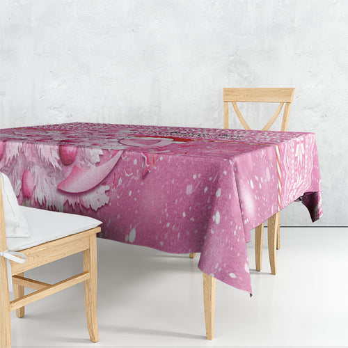 Australia Breast Cancer Awareness Month Tablecloth Thinking Pink This Christmas