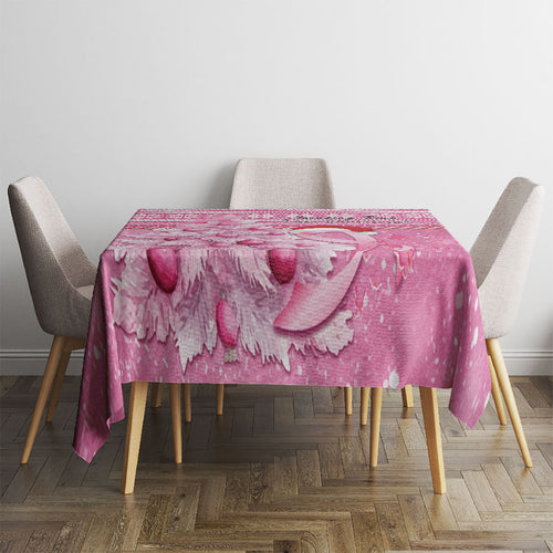 Australia Breast Cancer Awareness Month Tablecloth Thinking Pink This Christmas