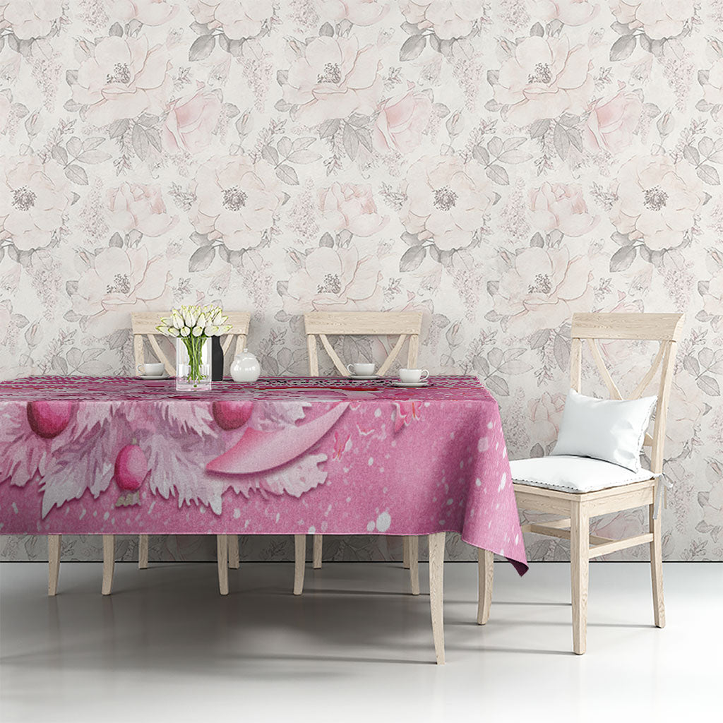 Australia Breast Cancer Awareness Month Tablecloth Thinking Pink This Christmas