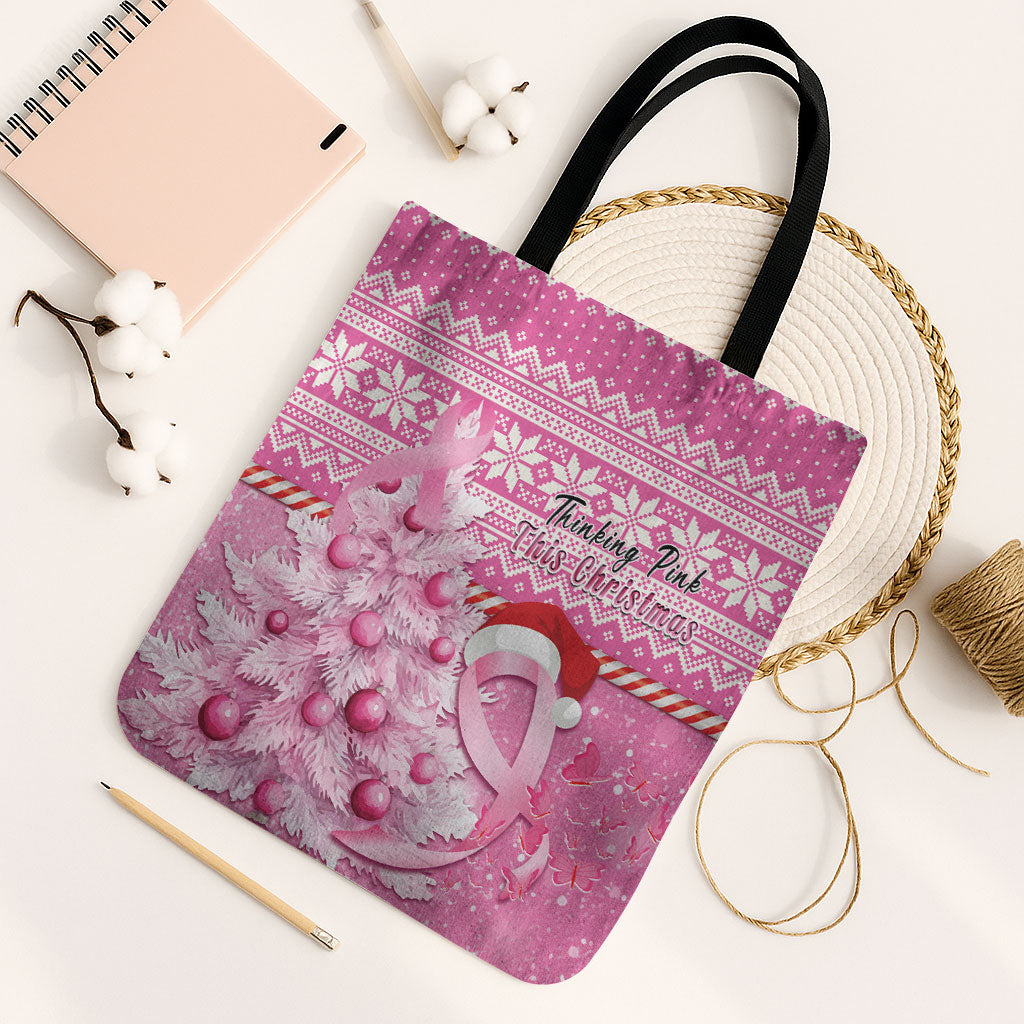 Australia Breast Cancer Awareness Month Tote Bag Thinking Pink This Christmas