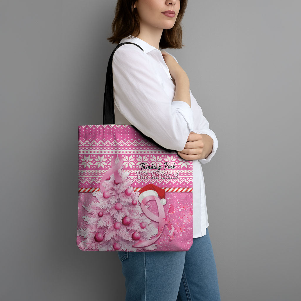 Australia Breast Cancer Awareness Month Tote Bag Thinking Pink This Christmas