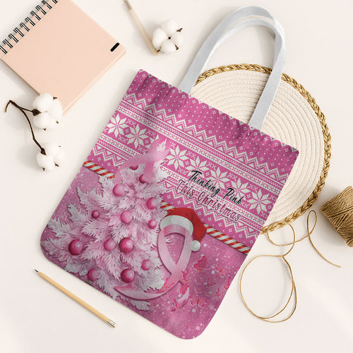 Australia Breast Cancer Awareness Month Tote Bag Thinking Pink This Christmas
