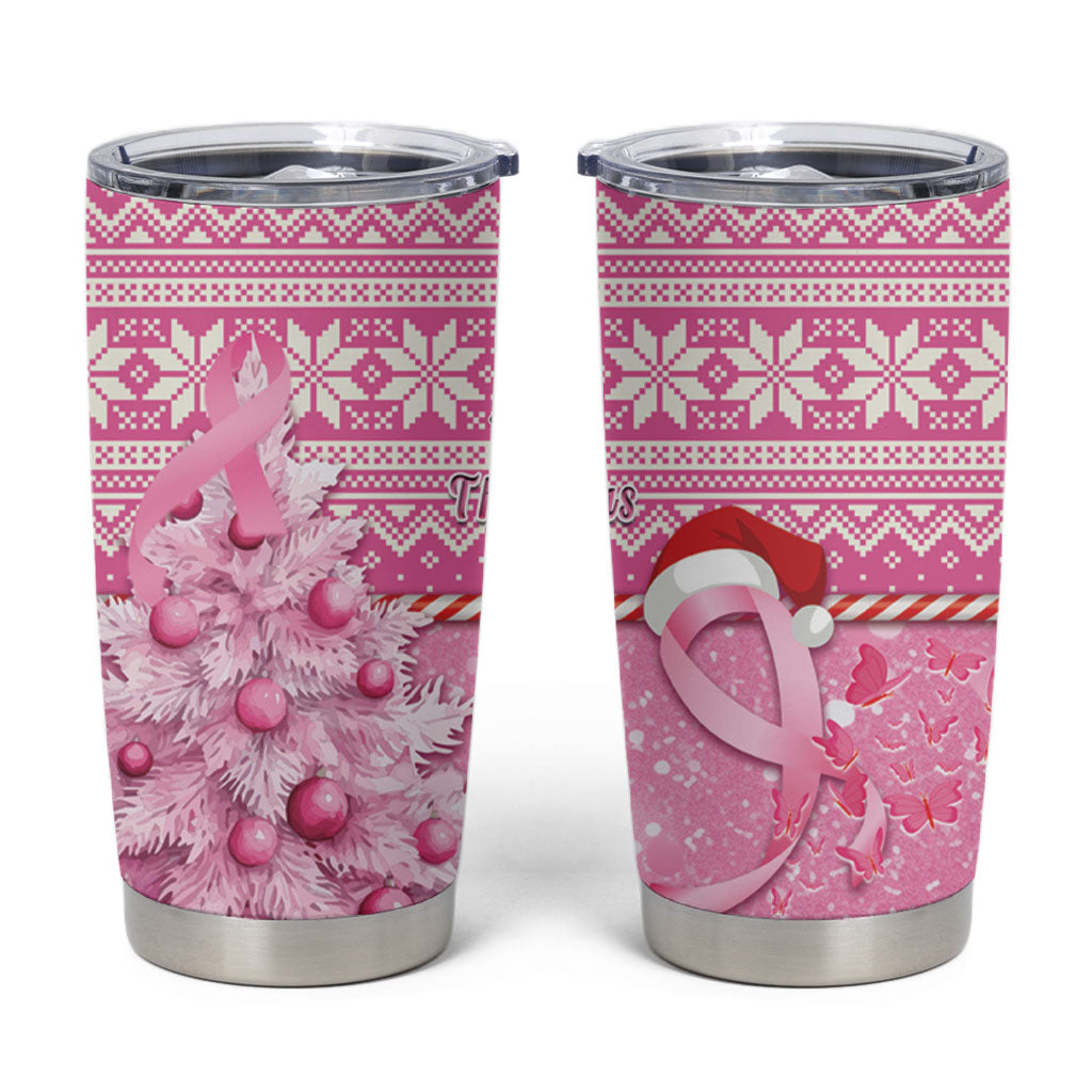 Australia Breast Cancer Awareness Month Tumbler Cup Thinking Pink This Christmas