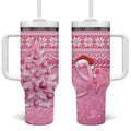 Australia Breast Cancer Awareness Month Tumbler With Handle Thinking Pink This Christmas