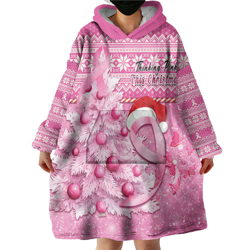 Personalised Australia Breast Cancer Awareness Month Wearable Blanket Hoodie Thinking Pink This Christmas