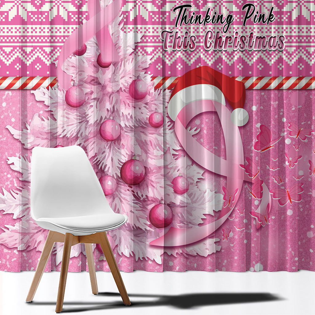 Australia Breast Cancer Awareness Month Window Curtain Thinking Pink This Christmas