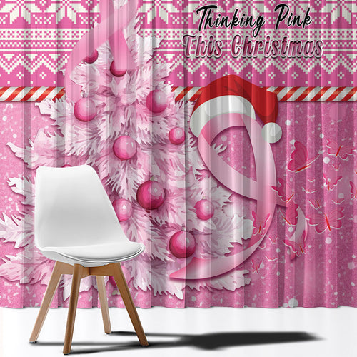 Australia Breast Cancer Awareness Month Window Curtain Thinking Pink This Christmas