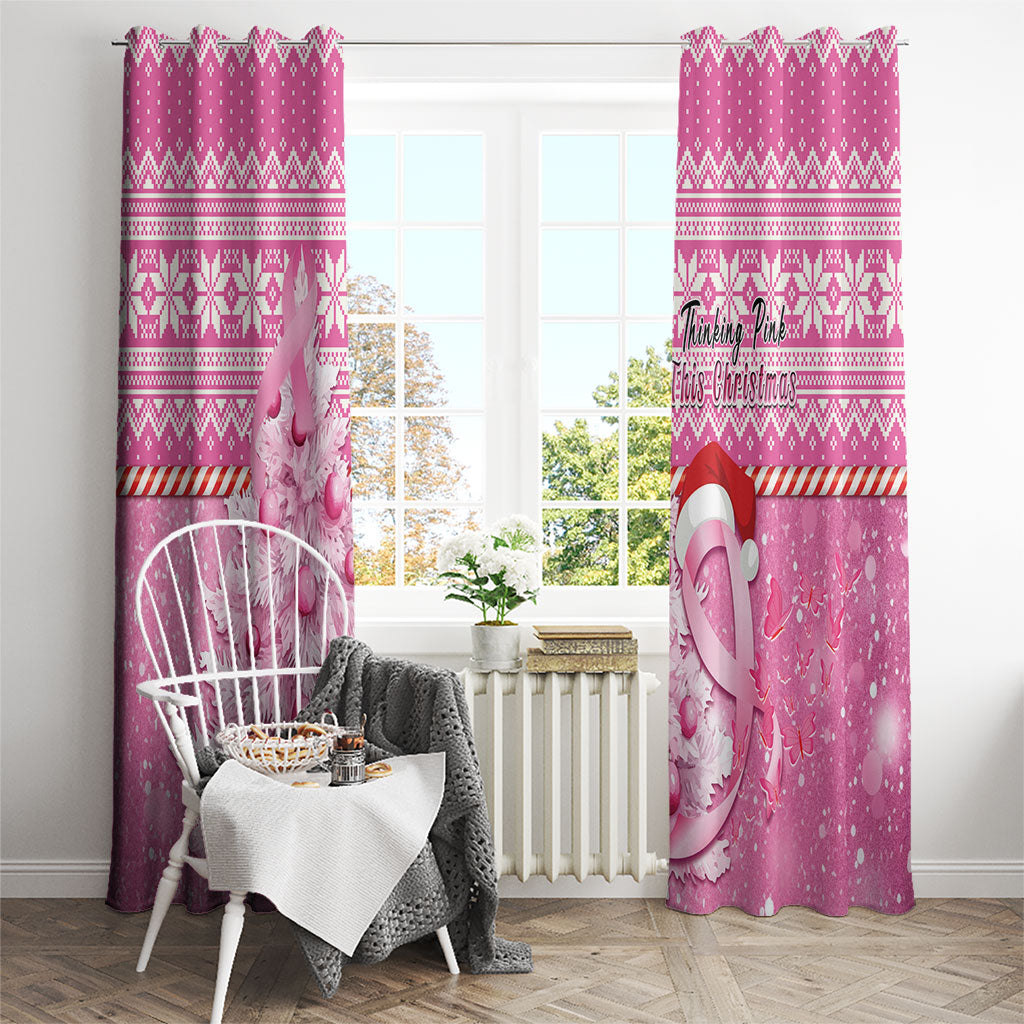 Australia Breast Cancer Awareness Month Window Curtain Thinking Pink This Christmas