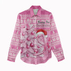 Personalised Australia Breast Cancer Awareness Month Women Casual Shirt Thinking Pink This Christmas