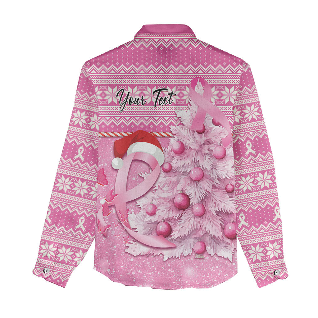 Personalised Australia Breast Cancer Awareness Month Women Casual Shirt Thinking Pink This Christmas