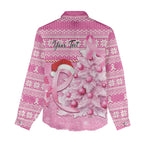 Personalised Australia Breast Cancer Awareness Month Women Casual Shirt Thinking Pink This Christmas