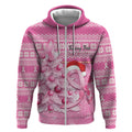 Personalised Australia Breast Cancer Awareness Month Zip Hoodie Thinking Pink This Christmas
