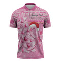 Personalised Australia Breast Cancer Awareness Month Zipper Polo Shirt Thinking Pink This Christmas