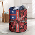 Aotearoa Iwi Ngapuhi Laundry Basket Tuhoronuku Kite United Tribes Flag Maori Pattern