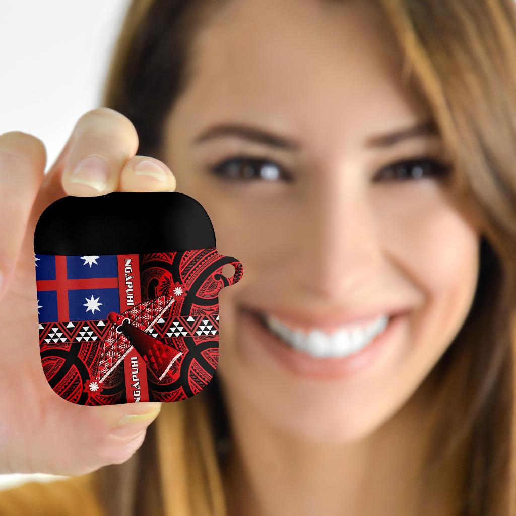Aotearoa Iwi Ngapuhi AirPods Case Tuhoronuku Kite United Tribes Flag Maori Pattern