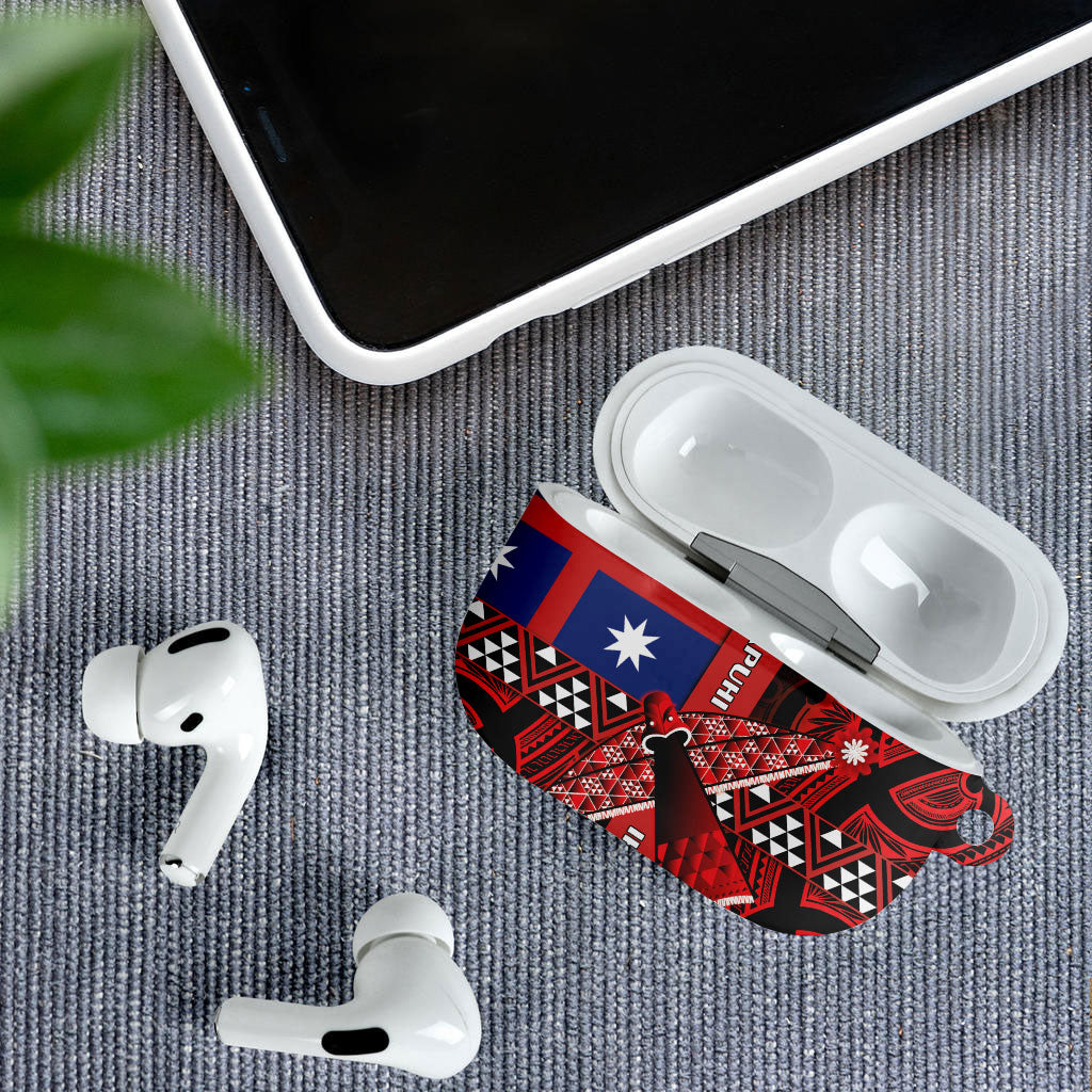 Aotearoa Iwi Ngapuhi AirPods Case Tuhoronuku Kite United Tribes Flag Maori Pattern