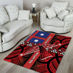 Aotearoa Iwi Ngapuhi Area Rug Tuhoronuku Kite United Tribes Flag Maori Pattern