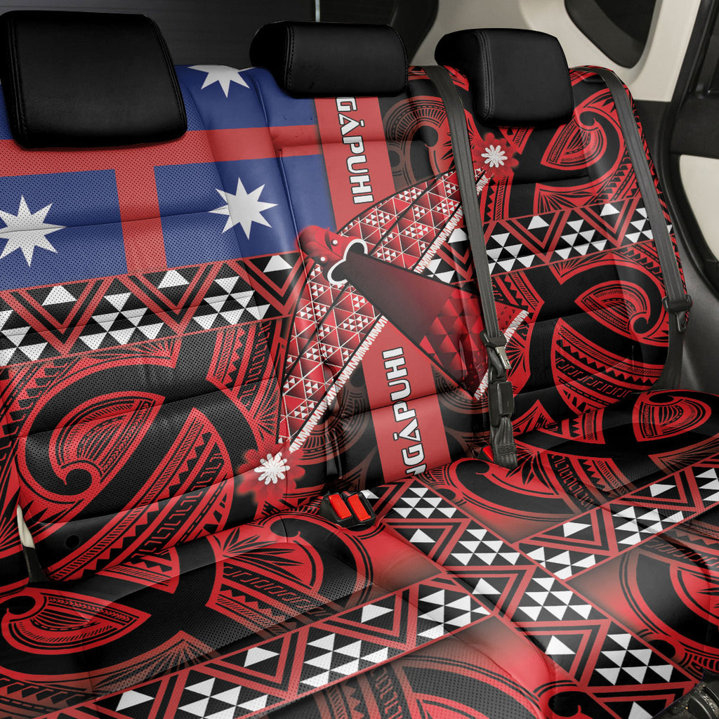 Aotearoa Iwi Ngapuhi Back Car Seat Cover Tuhoronuku Kite United Tribes Flag Maori Pattern