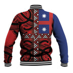 Aotearoa Iwi Ngapuhi Baseball Jacket Tuhoronuku Kite United Tribes Flag Maori Pattern