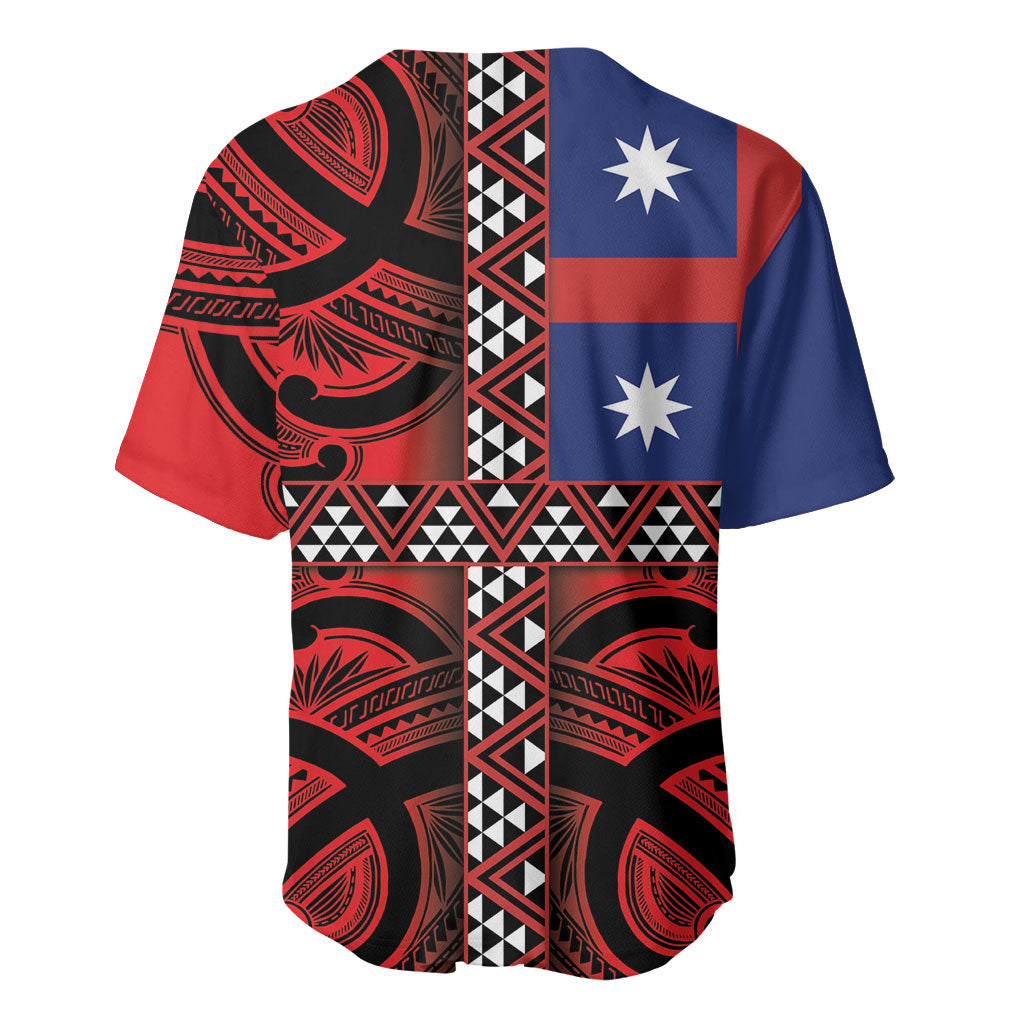 Aotearoa Iwi Ngapuhi Baseball Jersey Tuhoronuku Kite United Tribes Flag Maori Pattern