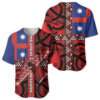 Aotearoa Iwi Ngapuhi Baseball Jersey Tuhoronuku Kite United Tribes Flag Maori Pattern