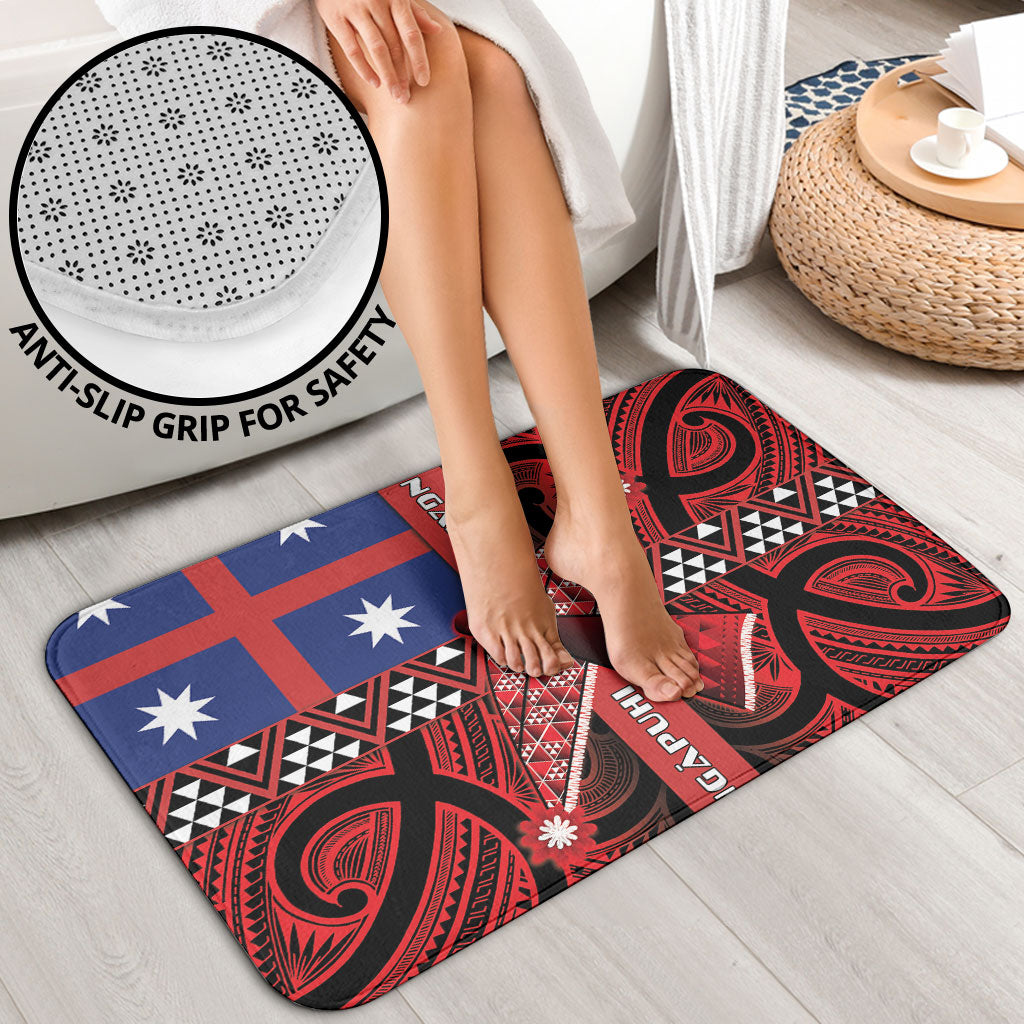 Aotearoa Iwi Ngapuhi Bathroom Set Tuhoronuku Kite United Tribes Flag Maori Pattern