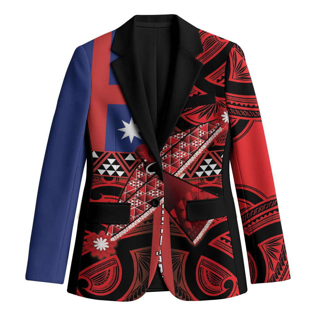 Aotearoa Iwi Ngapuhi Blazer Tuhoronuku Kite United Tribes Flag Maori Pattern