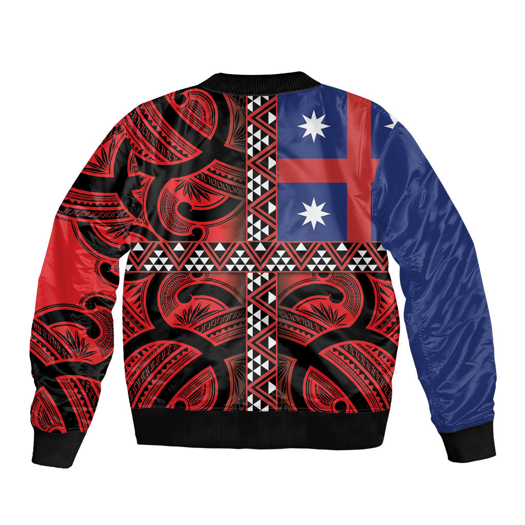 Aotearoa Iwi Ngapuhi Bomber Jacket Tuhoronuku Kite United Tribes Flag Maori Pattern