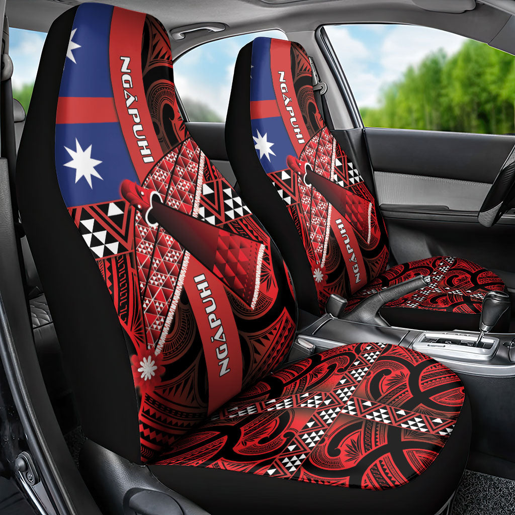 Aotearoa Iwi Ngapuhi Car Seat Cover Tuhoronuku Kite United Tribes Flag Maori Pattern