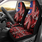 Aotearoa Iwi Ngapuhi Car Seat Cover Tuhoronuku Kite United Tribes Flag Maori Pattern