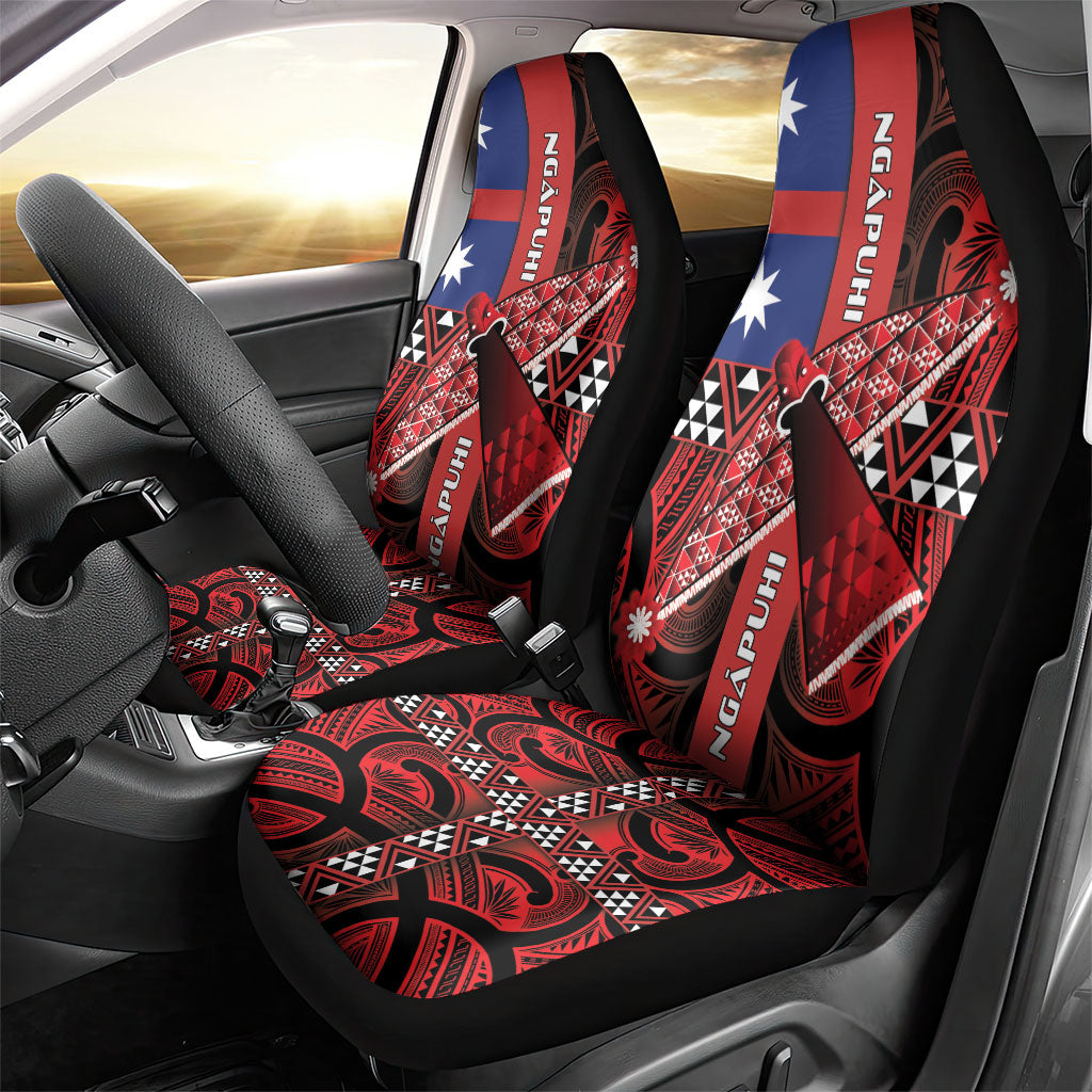 Aotearoa Iwi Ngapuhi Car Seat Cover Tuhoronuku Kite United Tribes Flag Maori Pattern