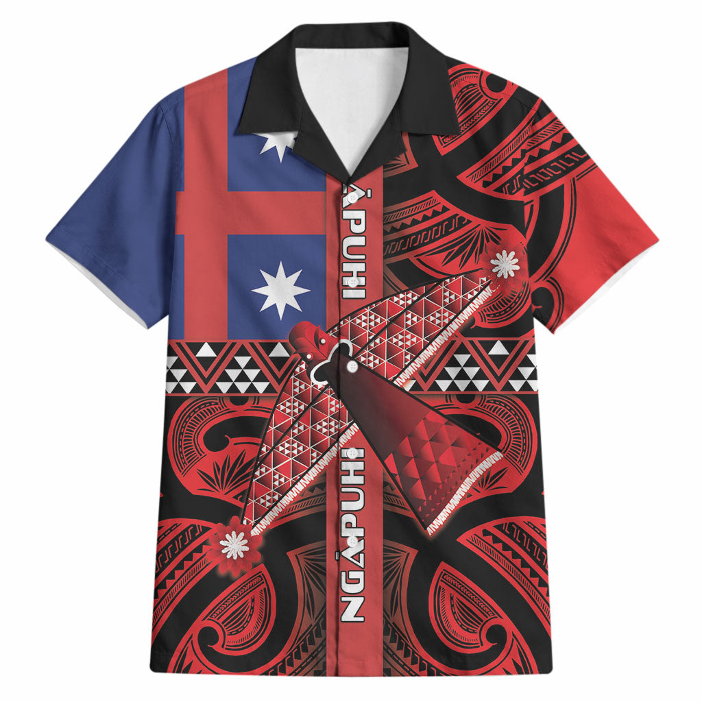 Aotearoa Iwi Ngapuhi Hawaiian Shirt Tuhoronuku Kite United Tribes Flag Maori Pattern