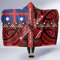 Aotearoa Iwi Ngapuhi Hooded Blanket Tuhoronuku Kite United Tribes Flag Maori Pattern