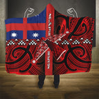 Aotearoa Iwi Ngapuhi Hooded Blanket Tuhoronuku Kite United Tribes Flag Maori Pattern