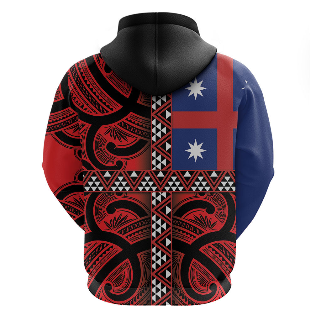 Aotearoa Iwi Ngapuhi Hoodie Tuhoronuku Kite United Tribes Flag Maori Pattern