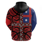 Aotearoa Iwi Ngapuhi Hoodie Tuhoronuku Kite United Tribes Flag Maori Pattern