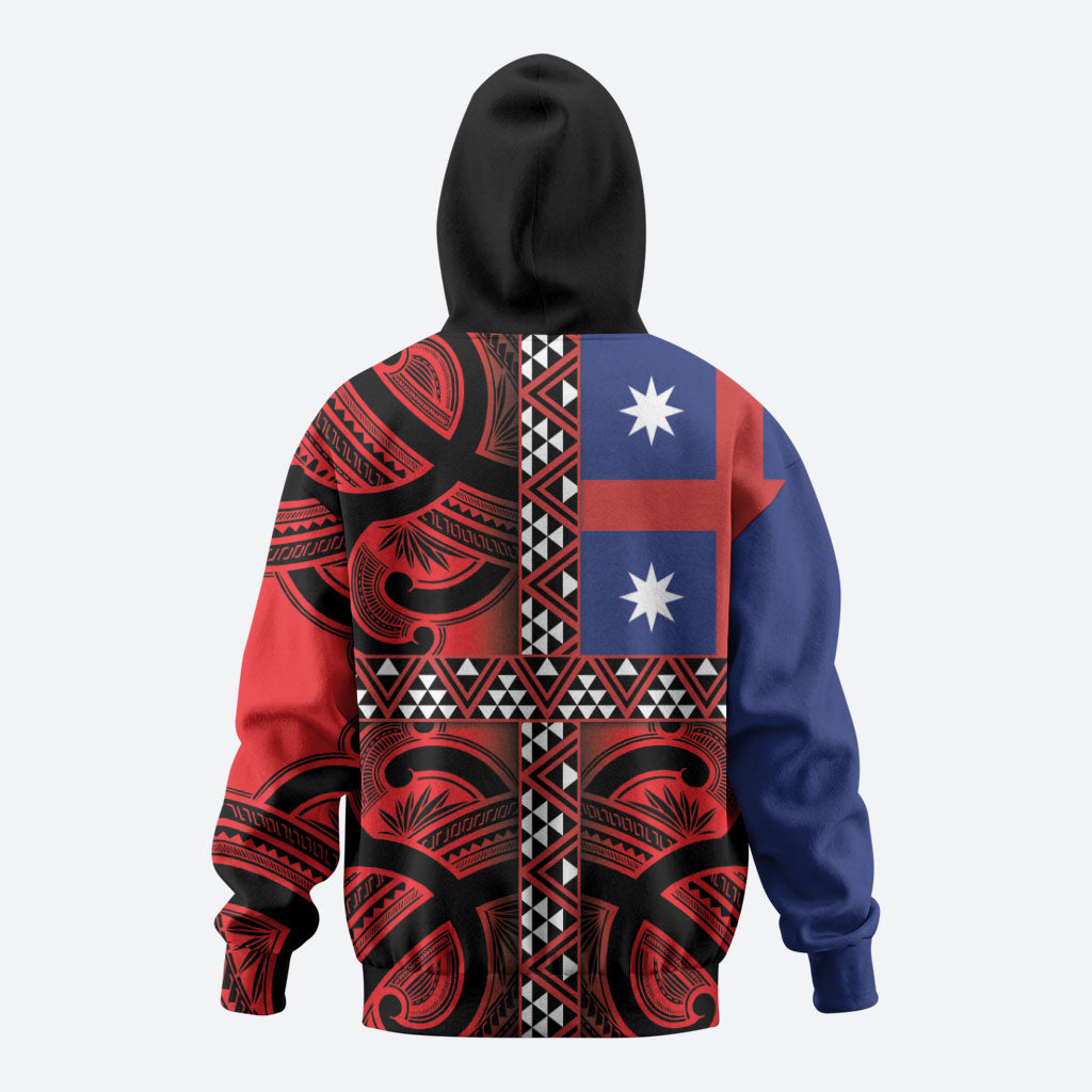 Aotearoa Iwi Ngapuhi Hoodie Tuhoronuku Kite United Tribes Flag Maori Pattern