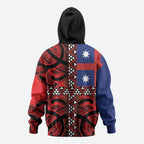 Aotearoa Iwi Ngapuhi Hoodie Tuhoronuku Kite United Tribes Flag Maori Pattern
