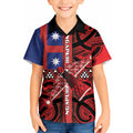 Aotearoa Iwi Ngapuhi Kid Hawaiian Shirt Tuhoronuku Kite United Tribes Flag Maori Pattern