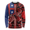 Aotearoa Iwi Ngapuhi Long Sleeve Shirt Tuhoronuku Kite United Tribes Flag Maori Pattern