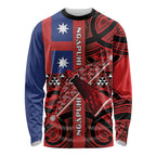 Aotearoa Iwi Ngapuhi Long Sleeve Shirt Tuhoronuku Kite United Tribes Flag Maori Pattern