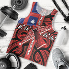 Aotearoa Iwi Ngapuhi Men Tank Top Tuhoronuku Kite United Tribes Flag Maori Pattern