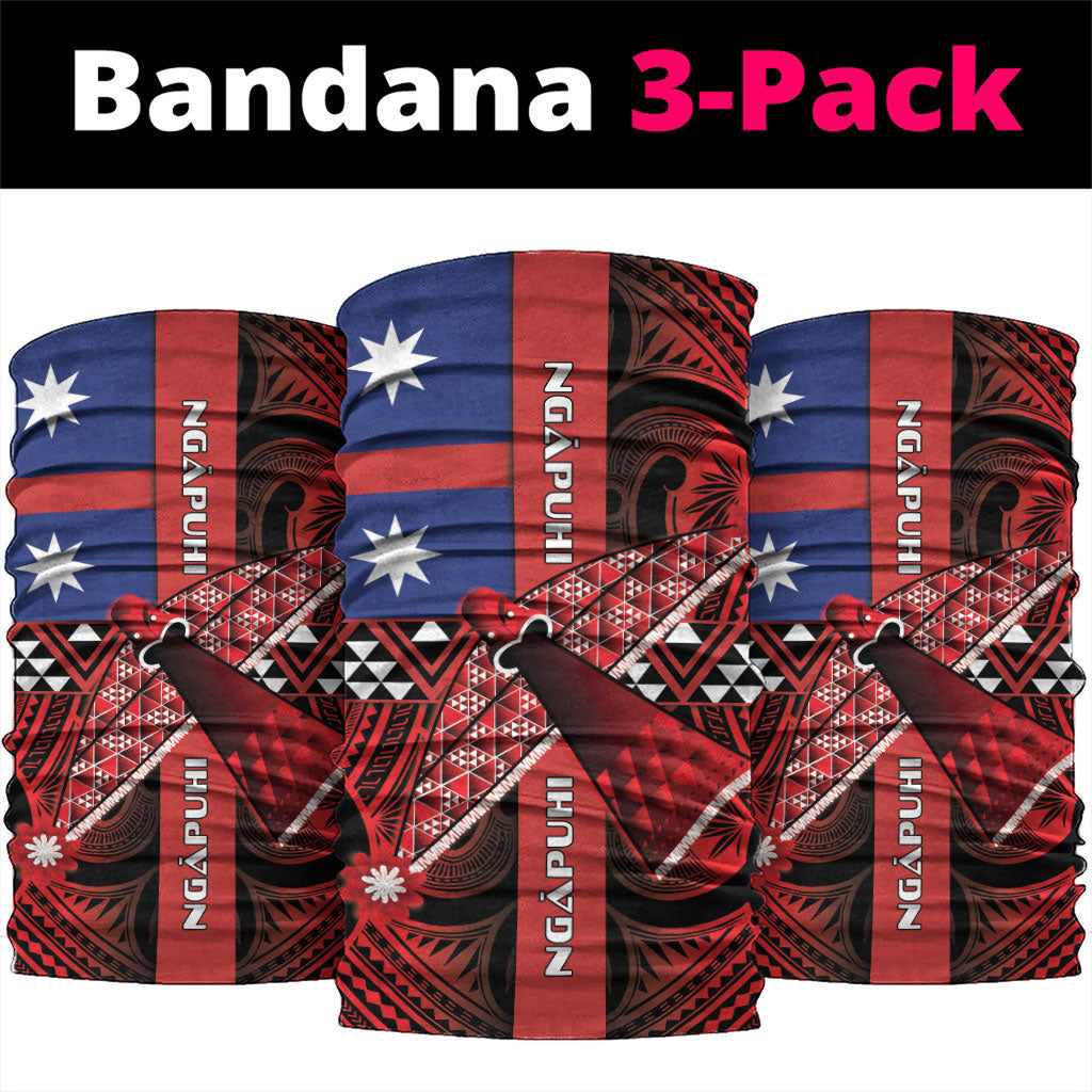 Aotearoa Iwi Ngapuhi Neck Gaiter Tuhoronuku Kite United Tribes Flag Maori Pattern