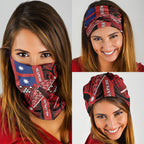 Aotearoa Iwi Ngapuhi Neck Gaiter Tuhoronuku Kite United Tribes Flag Maori Pattern
