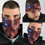 Aotearoa Iwi Ngapuhi Neck Gaiter Tuhoronuku Kite United Tribes Flag Maori Pattern