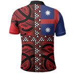 Aotearoa Iwi Ngapuhi Polo Shirt Tuhoronuku Kite United Tribes Flag Maori Pattern