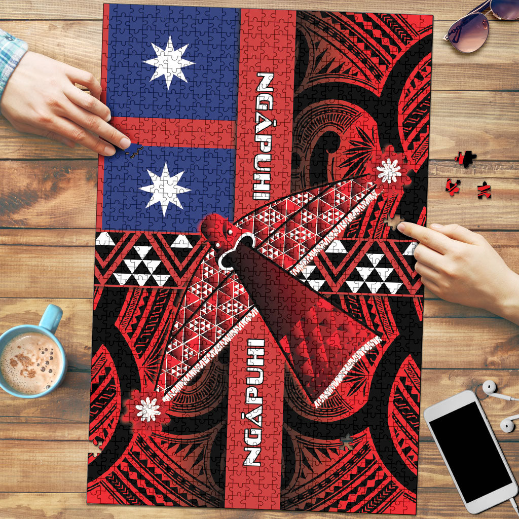 Aotearoa Iwi Ngapuhi Puzzle Tuhoronuku Kite United Tribes Flag Maori Pattern