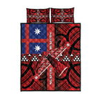 Aotearoa Iwi Ngapuhi Quilt Bed Set Tuhoronuku Kite United Tribes Flag Maori Pattern