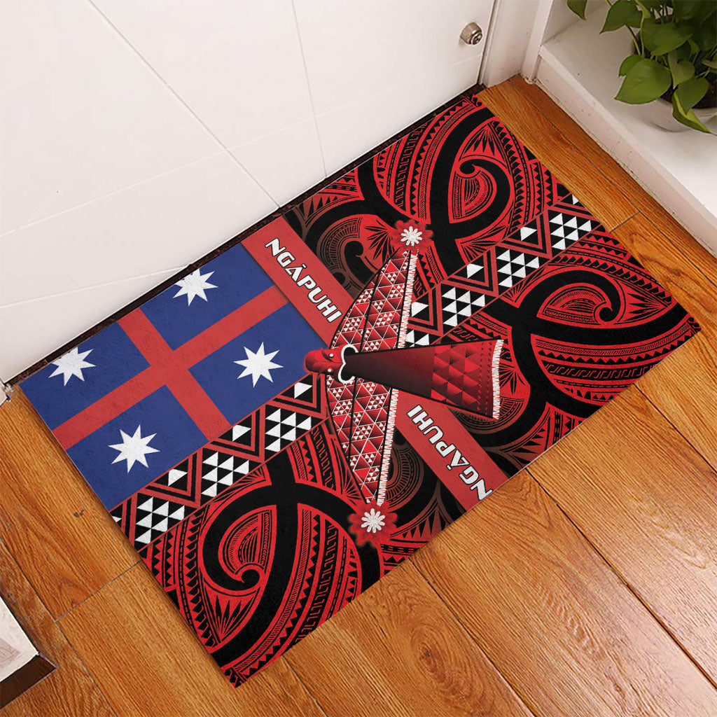 Aotearoa Iwi Ngapuhi Rubber Doormat Tuhoronuku Kite United Tribes Flag Maori Pattern